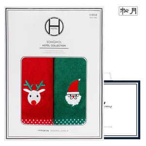 송월 크리스마스 프렌즈 2매선물세트+쇼핑백 상품이미지