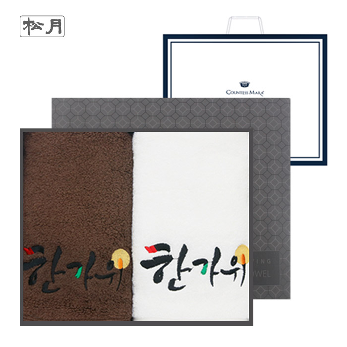 송월 보름달 한가위 2매세트(쇼핑백)