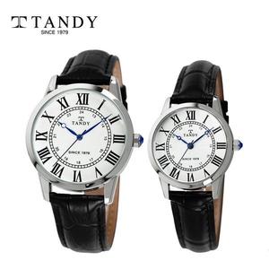 [입점특가][TANDY]  탠디 클래식 가죽 커플 손목시계 T-1714 화이트