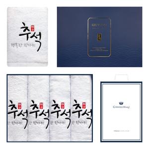 송월 행복한추석 4매 선물세트+쇼핑백 1세트 상품이미지