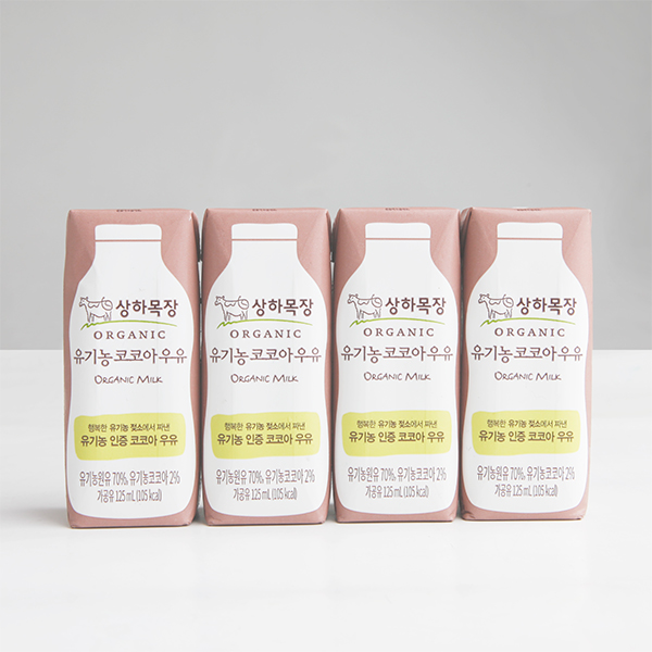 상하목장 유기농 코코아우유 (125ml×4)