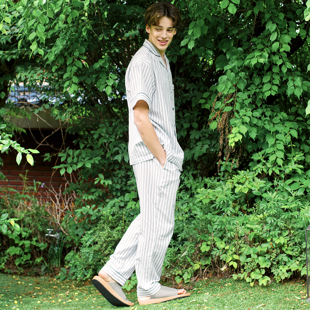 [신규입점] 선데이라운지 남자 블루스트라이프 여름 잠옷세트 (2종 반소매상의+긴바지)