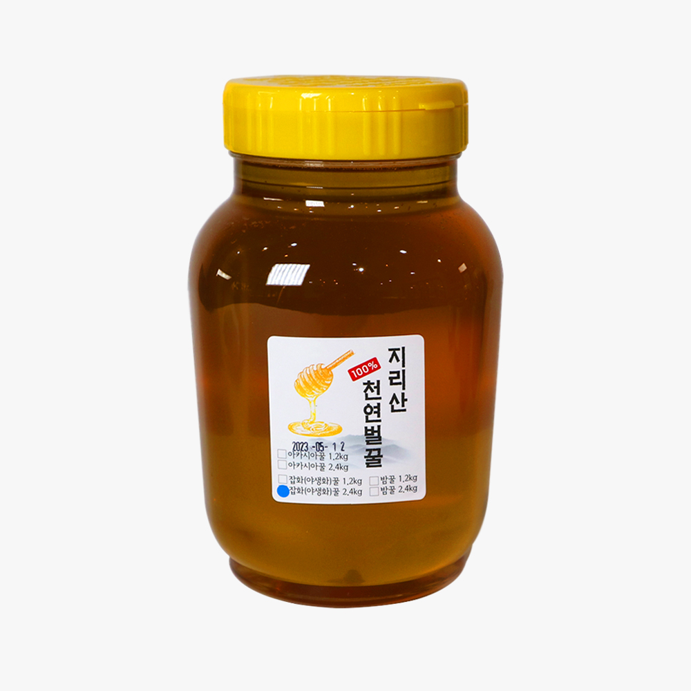 피아골미선씨 지리산 야생화(잡화) 천연벌꿀 2.4kg
