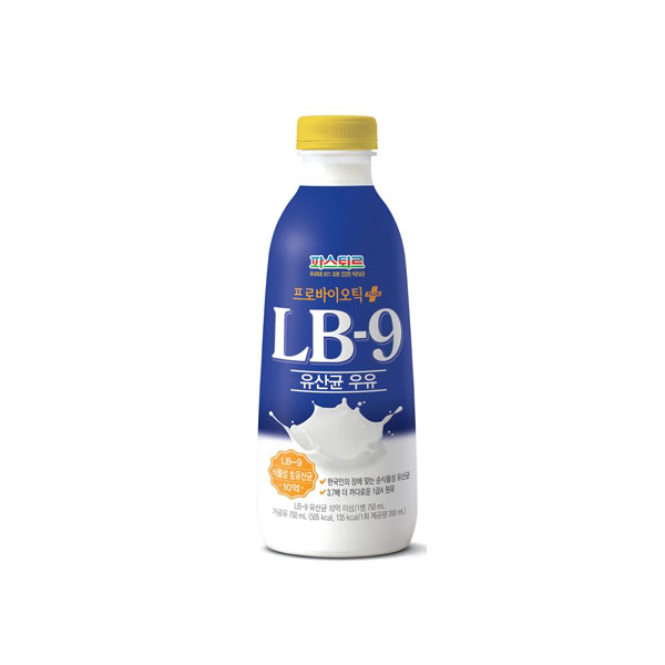 파스퇴르 LB-9 유산균 우유
