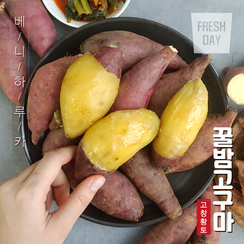 달콤한 고창 꿀밤 고구마 3~10kg (로얄특상)