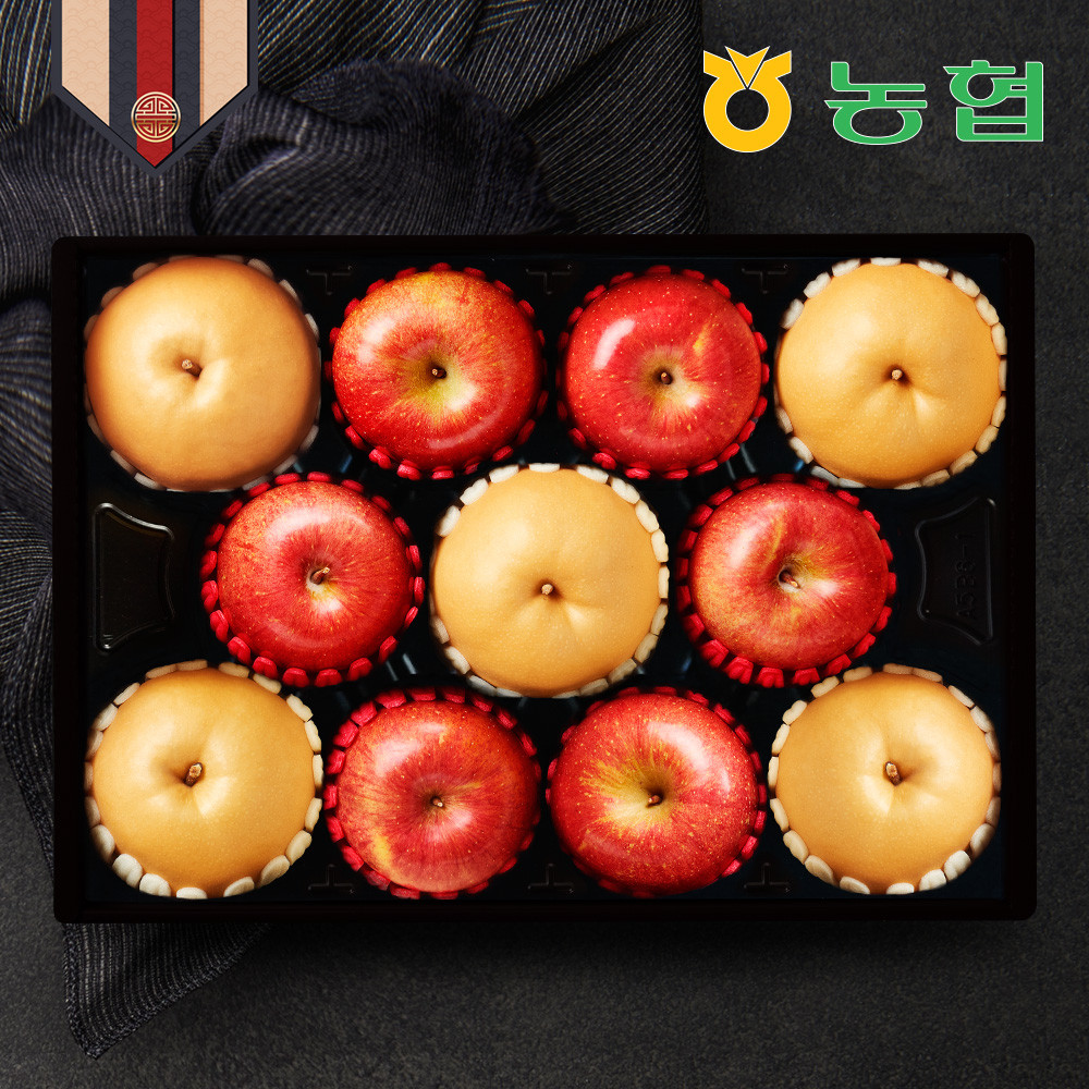 [농협] 프리미엄 안동 사과+배 혼합 선물세트 특호 5kg