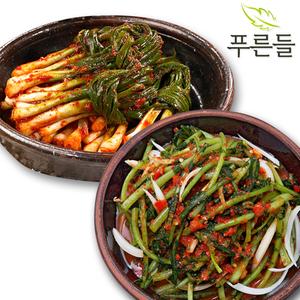 [푸른들] 양념한가득 남도식 파김치+열무김치 상품이미지