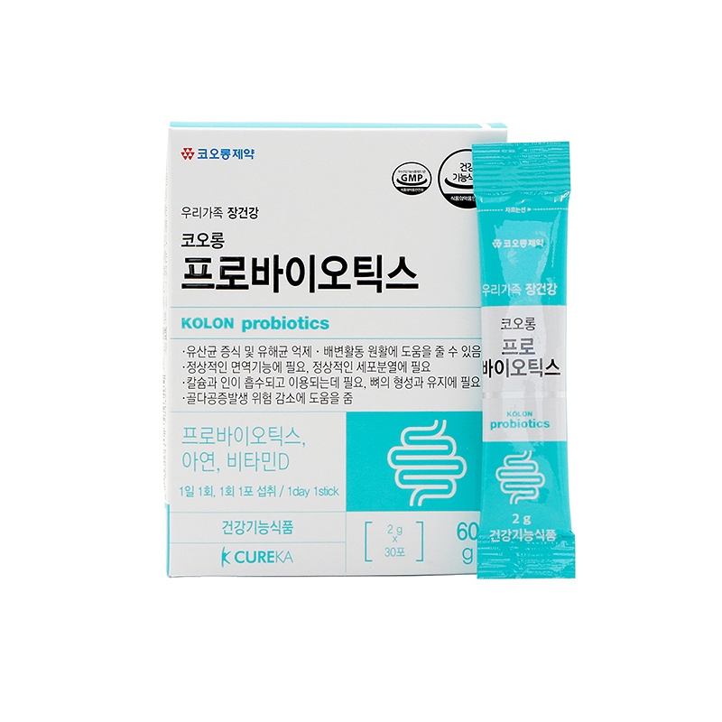 코오롱제약 큐레카 프로바이오틱스 30포(1개월분)