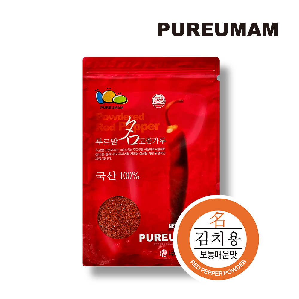 푸르맘 명 고춧가루 김치용(보통매운맛) 1kg 국산
