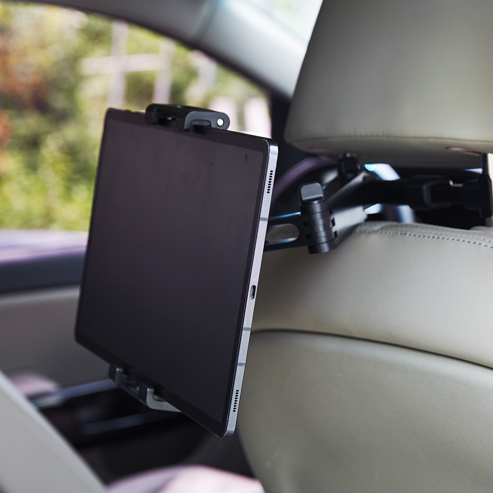 [차량 뒷자석 가능]아웨이 헤드레스트 휴대폰 태블릿 겸용 거치대 X42