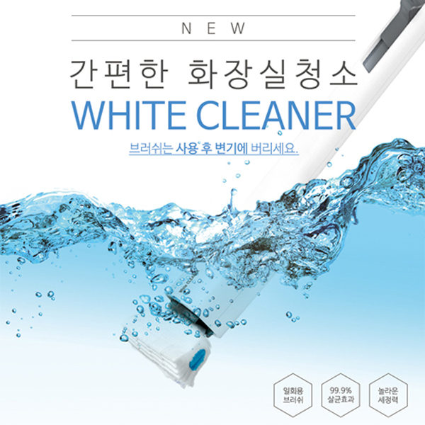 ONU 화이트 크리너 화장실 청소기  + 리필1팩(8장) 세트