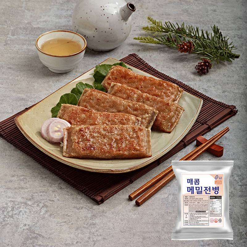 [천두식품] 매콤 메밀전병 1.2kg 1봉