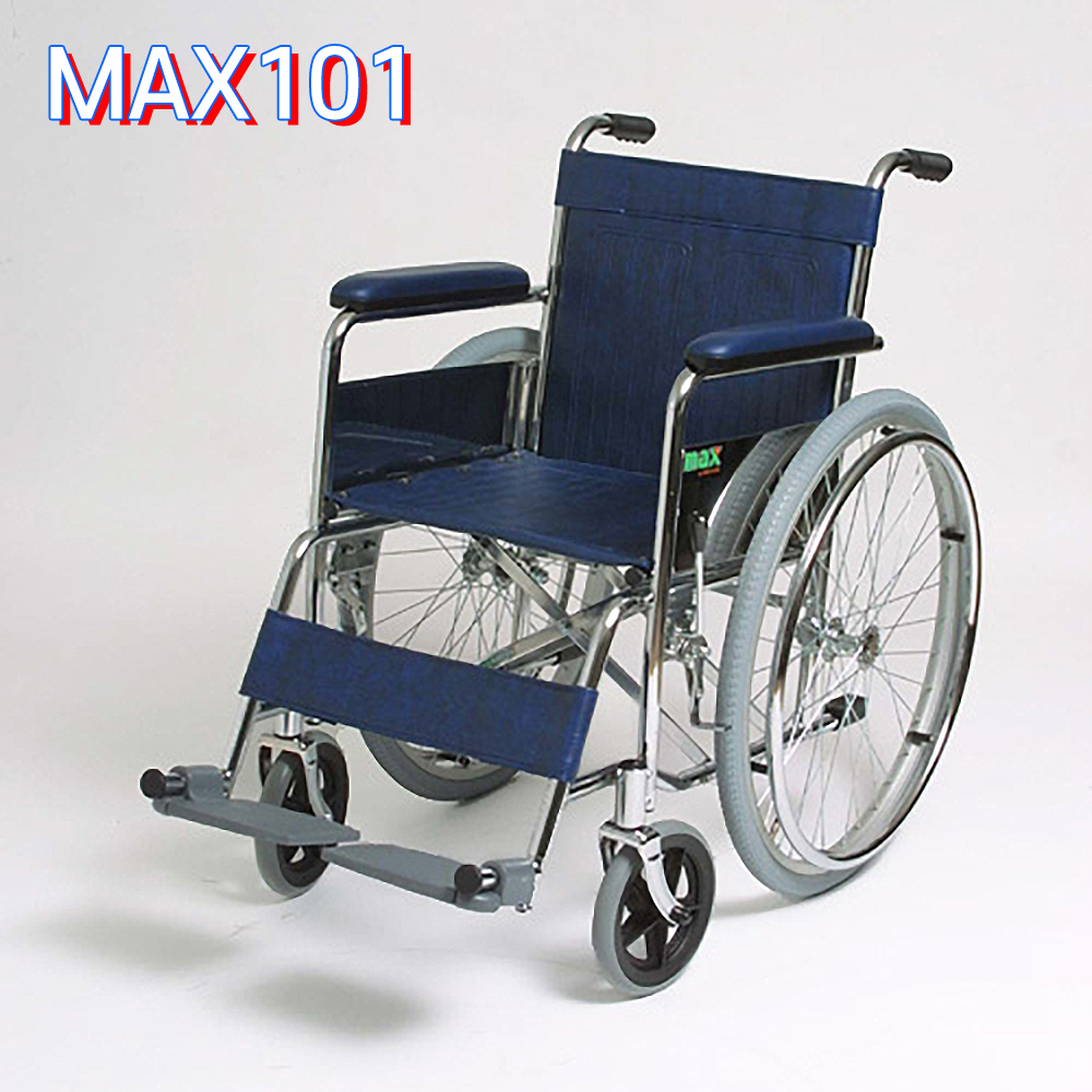 메디타운 MAX101 기본형휠체어 일반형 스틸 휠체어