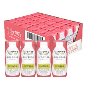 상하목장 유기농 딸기우유(125ml*24개) 대표이미지 섬네일