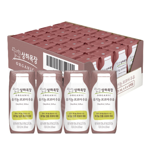 상하목장 유기농 코코아우유(125ml*24개)