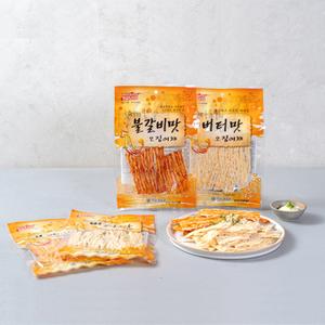 서울지앤비 조미 오징어 오징어채 (버터맛/불갈비맛/철판구이) 상품이미지