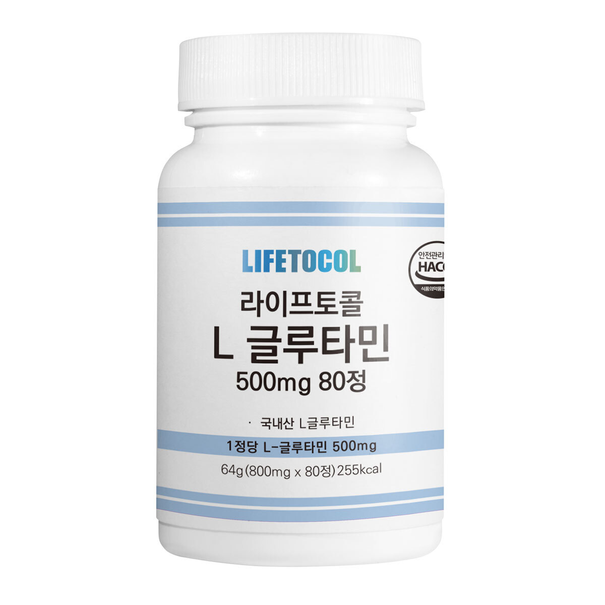 라이프토콜 L 글루타민 500mg 80정