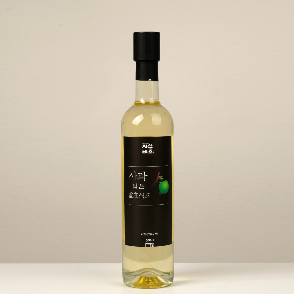 [자연비초]  사과 담은 발효식초 500ml 무설탕 전통발효
