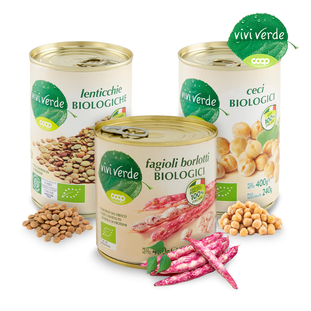 COOP 비비베르데 이탈리아 유기농 콩 3종 택1 (렌틸콩/병아리콩/흰강낭콩) 400g 무첨가물 Non GMO