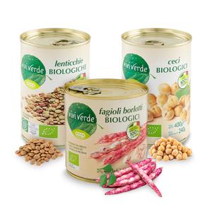 COOP 비비베르데 이탈리아 유기농 콩 3종 택1 (렌틸콩/병아리콩/흰강낭콩) 400g 무첨가물 Non GMO 상품이미지
