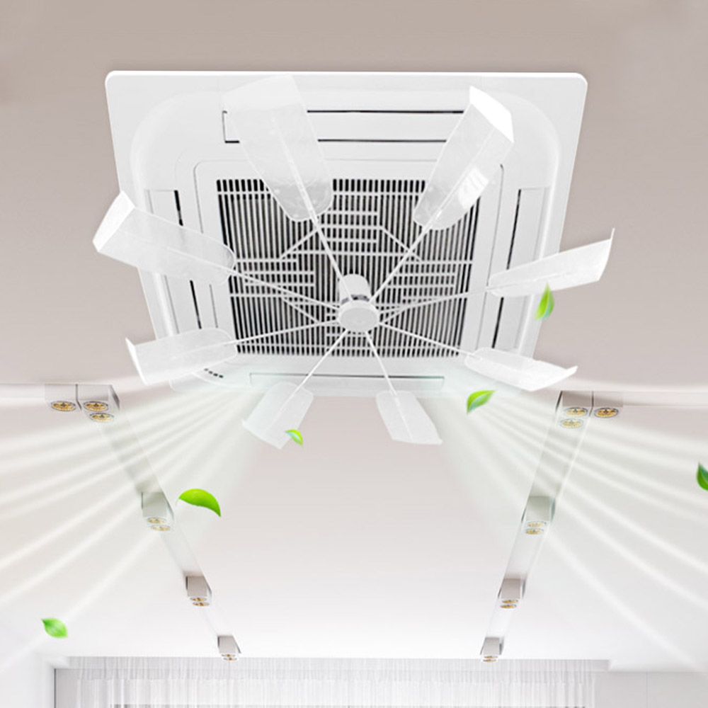 지알비 천장형 여름 시스템에어컨 겨울 난방히터 바람분산 윈드바이저 실링팬 날개가드 바람개비