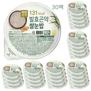 빼빼곤약  곤약밥 128kcal 발효곤약쌀눈밥 150g x 30팩 상품이미지