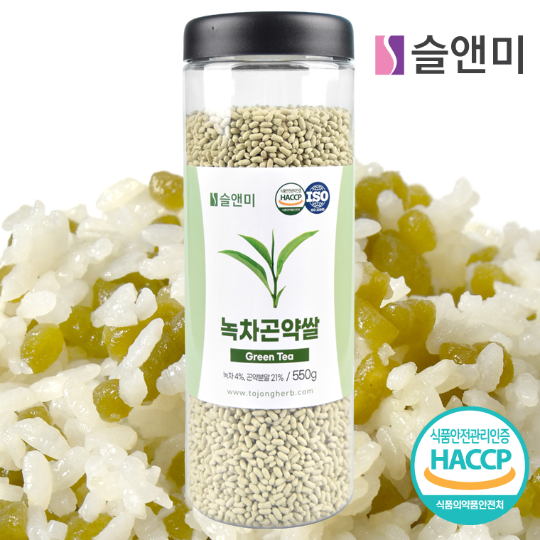[슬앤미]HACCP인증 녹차곤약쌀 550g