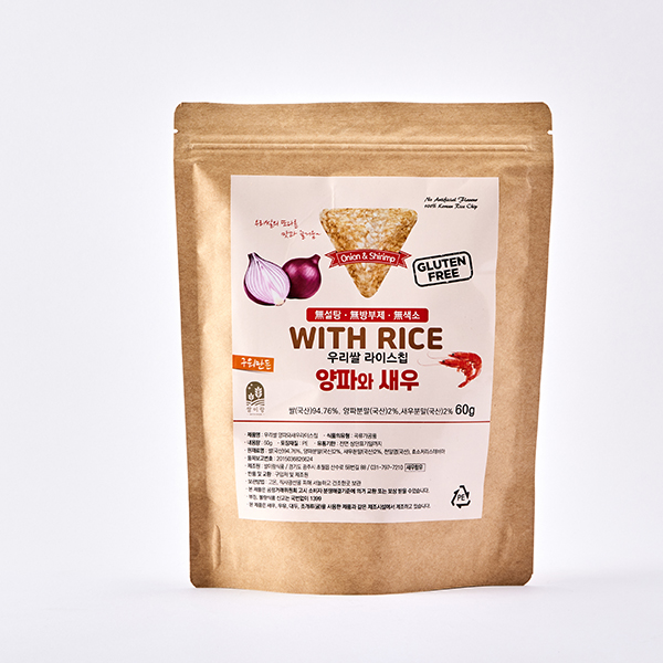 우리쌀 양파와 새우 라이스칩(60g)