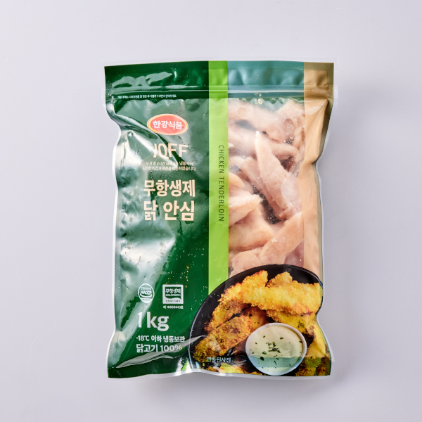 [냉동/특가]IQFF 무항생제 닭 안심 1kg