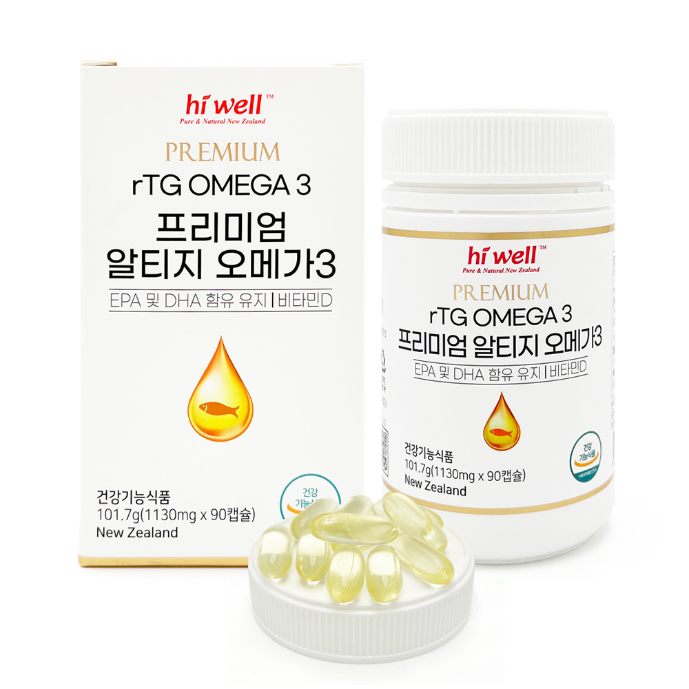 하이웰 알티지 오메가3 비타민D EPA DHA 1130mg x 90캡슐 (3개월분)