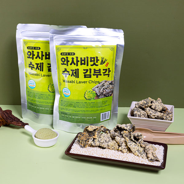 남원 전통 수제 찹쌀 김부각 와사비맛 50g 단품/선물세트 대표이미지 섬네일