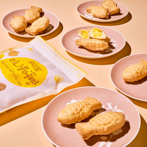 [금주특가] 우리밀 미니 슈크림붕어빵 500g(50g * 10개입) 상품이미지