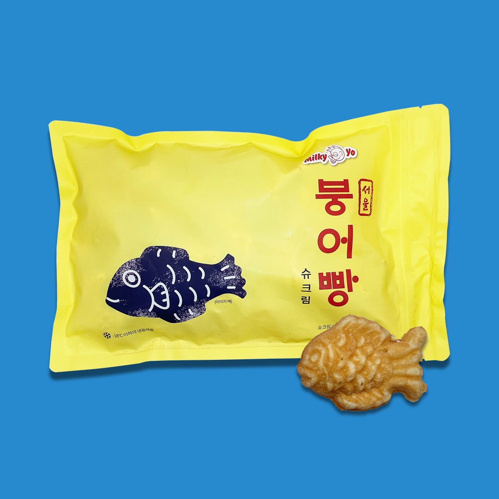 [밀키요] 서울붕어빵 500g 2종 (팥 오리지날 / 슈크림)