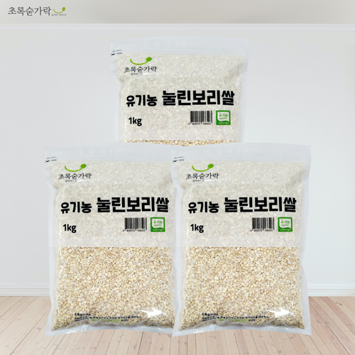 초록숟가락 유기농 눌린보리쌀 1kg