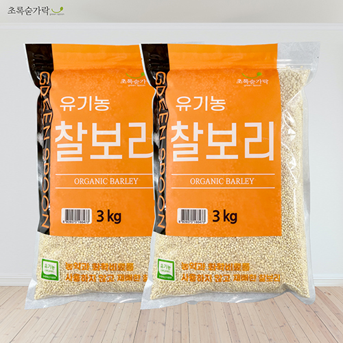 초록숟가락 유기농 찰보리 1kg/3kg 
