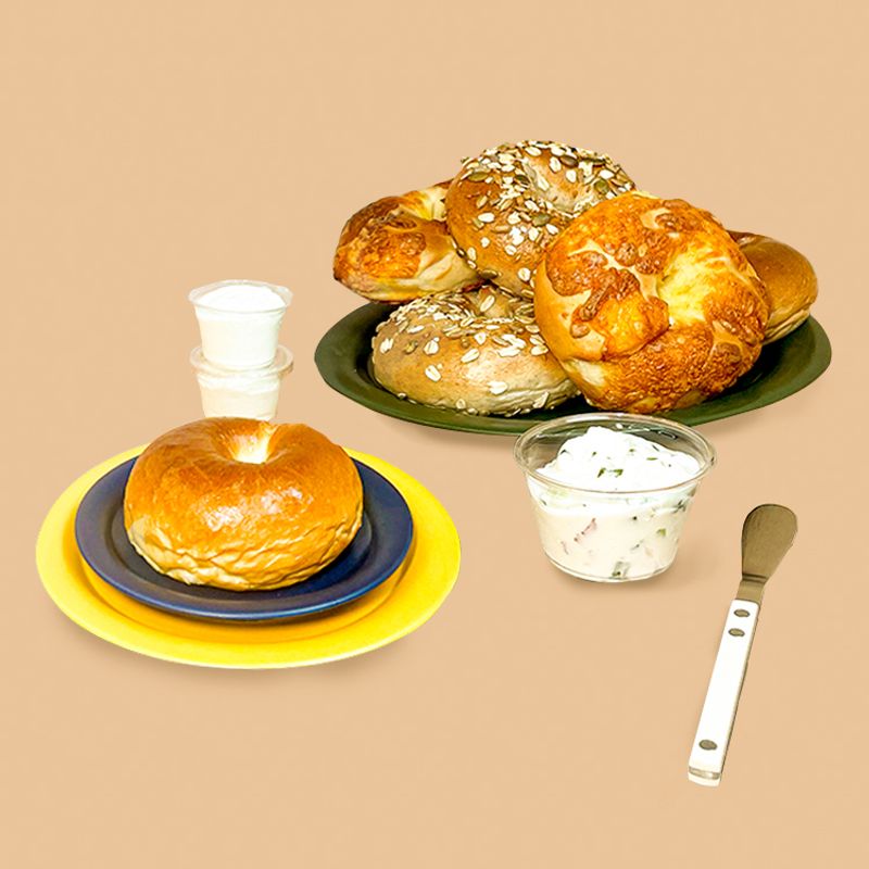 명인빵지순례 수제 크림치즈 (플레인/대파베이컨/카라멜땅콩)
