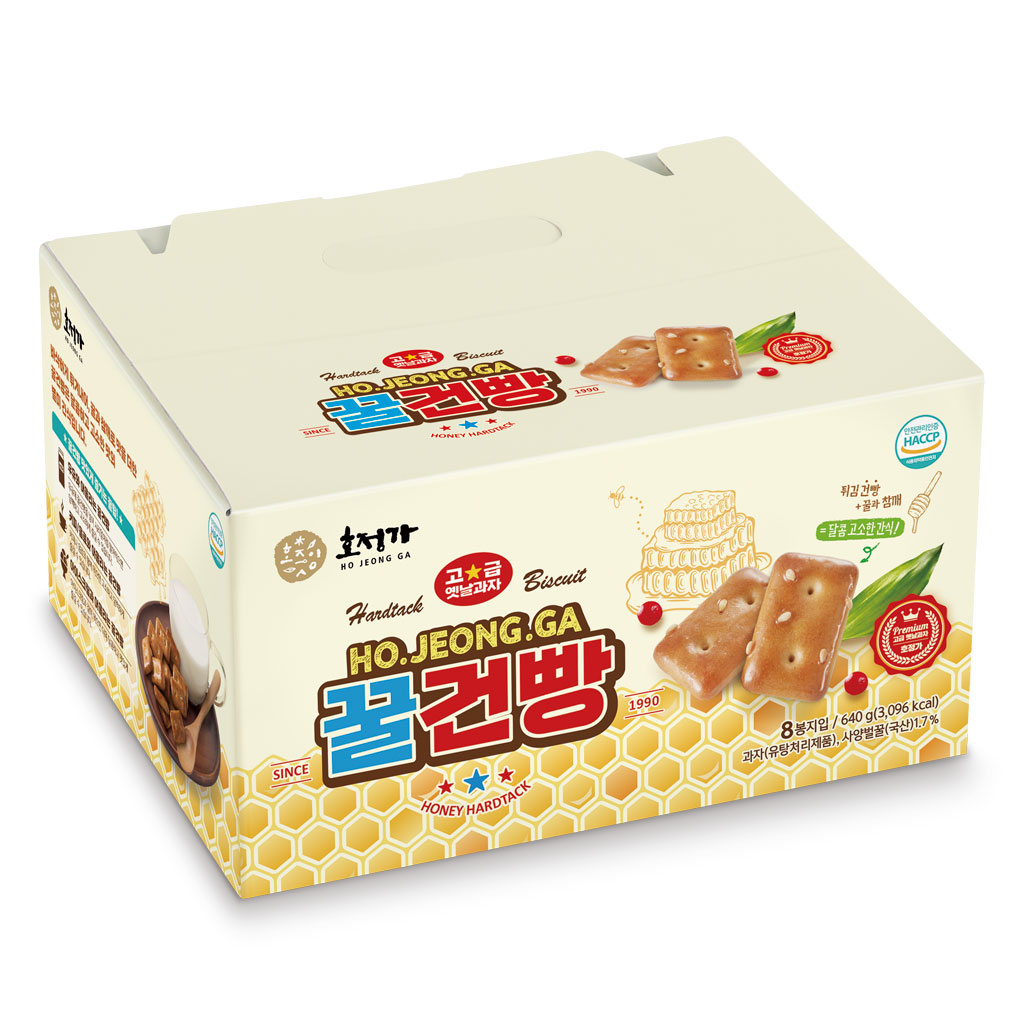 호정가 꿀건빵세트 (8봉지입) 640g / 달콤 고소한 별미 간식