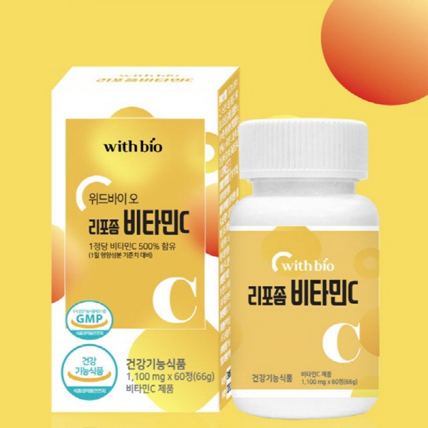위드바이오 리포좀 비타민C 1,100mg X60정(2개월분) 