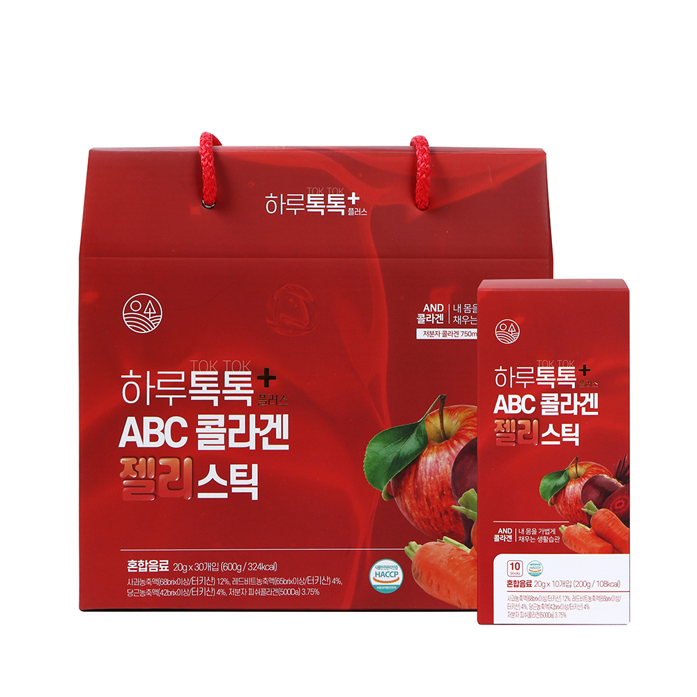 하루톡톡 ABC 콜라겐 젤리스틱 20gx30포 선물세트