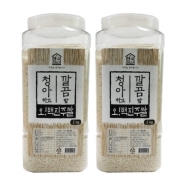 (오직미)안동백진주쌀2kgx2개 한국라이스텍 23년산 당일도정