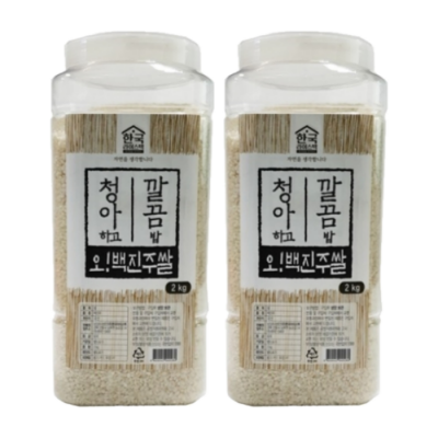 (오직미)안동백진주쌀2kgx2개 한국라이스텍 23년산 당일도정 대표이미지 섬네일