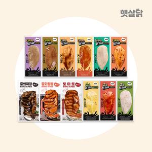 [누적 2500만팩 판매 햇살닭] 소스 닭가슴살 BEST 12종(12팩) 상품이미지