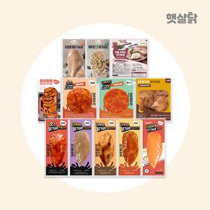 [누적 2500만팩 판매 햇살닭] 닭가슴살 BEST 12종 패키지 상품이미지