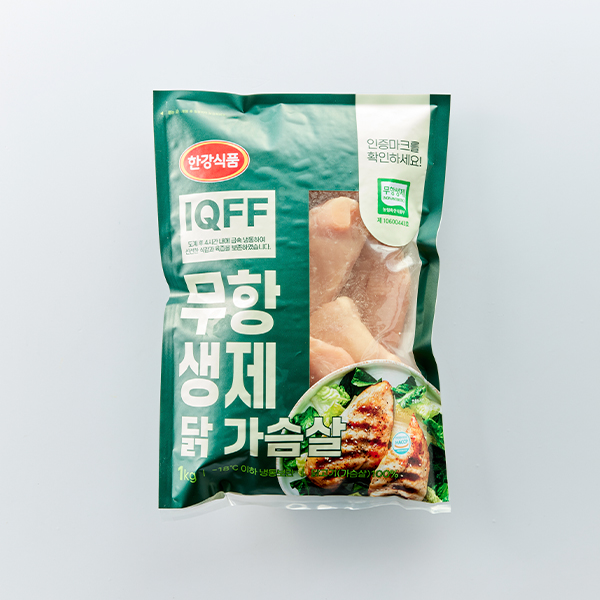 IQFF 무항생제 닭 가슴살(1kg/냉동)