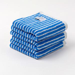 클라우썸 오가닉수건 블루 스트라이프 185g 1p 먼지없는수건 호텔타올 고급 답례 패턴 선물 상품이미지