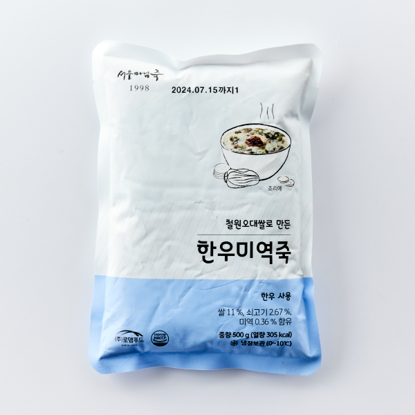 [입점특가]한우미역죽1봉(500g)