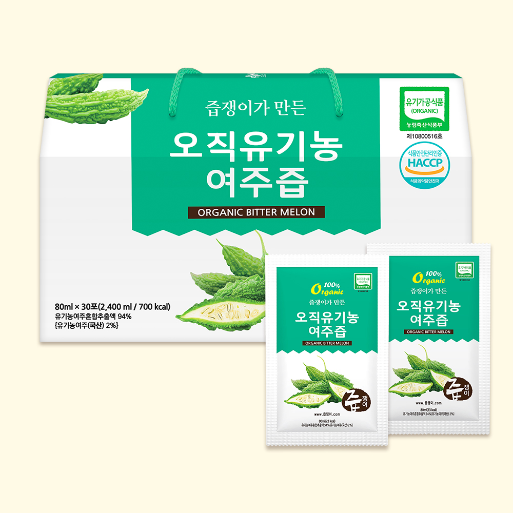 즙쟁이 유기농 여주즙 1박스 30포